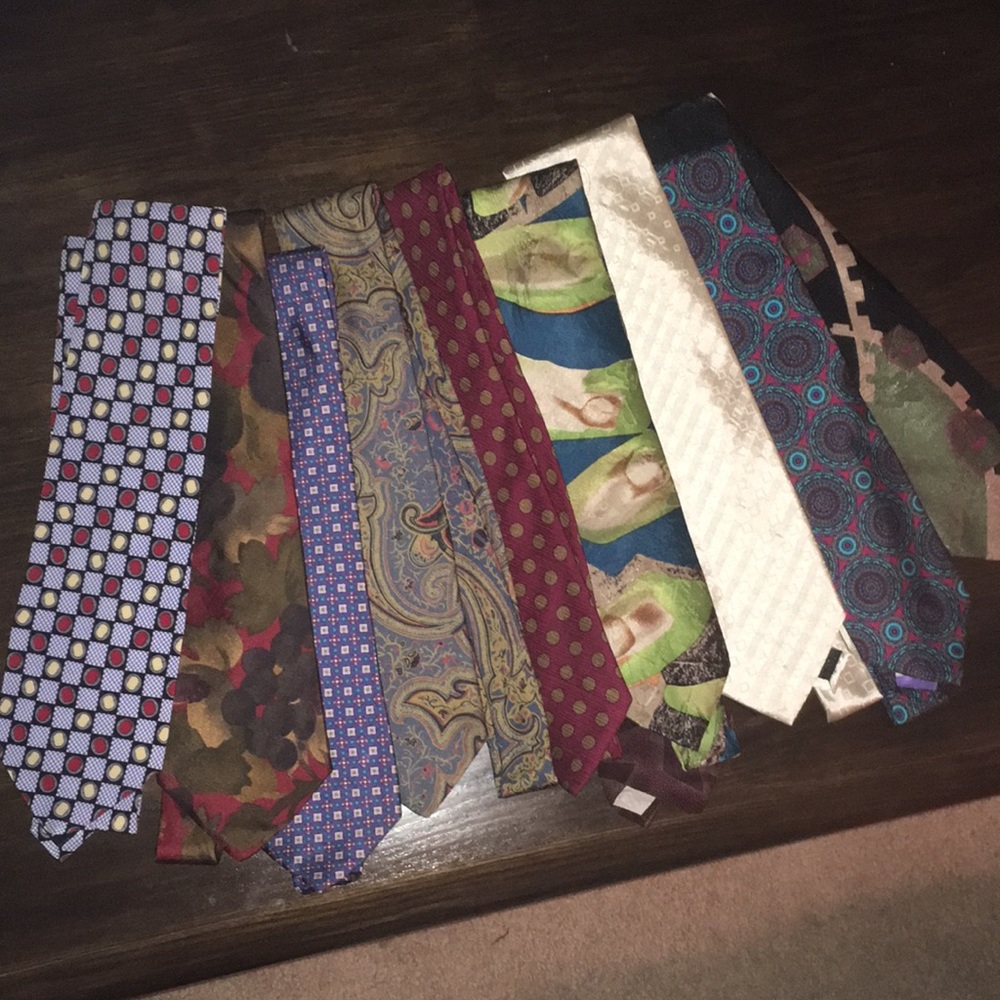 Box of 10 Silk ties, that’s $2 per tie
